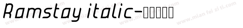 Ramstay italic字体转换